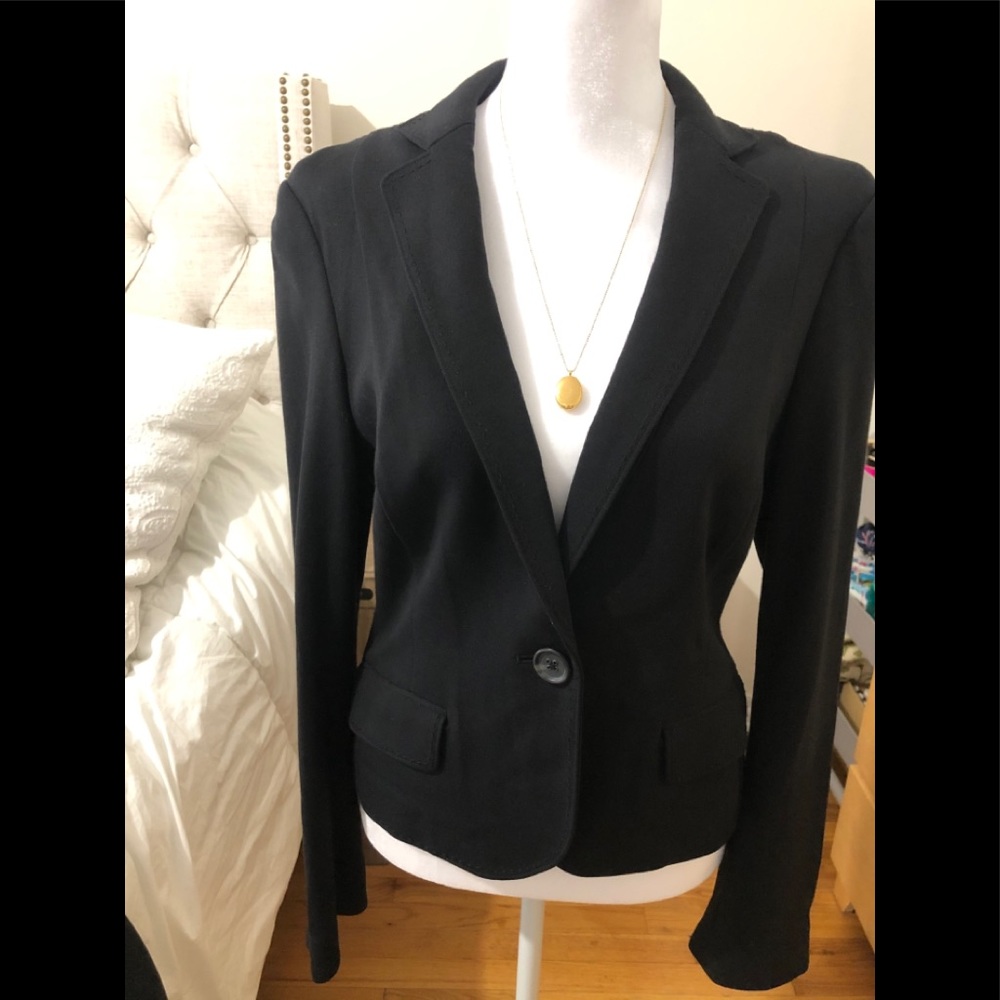 Banana Republic Stretch Blazer with detail.